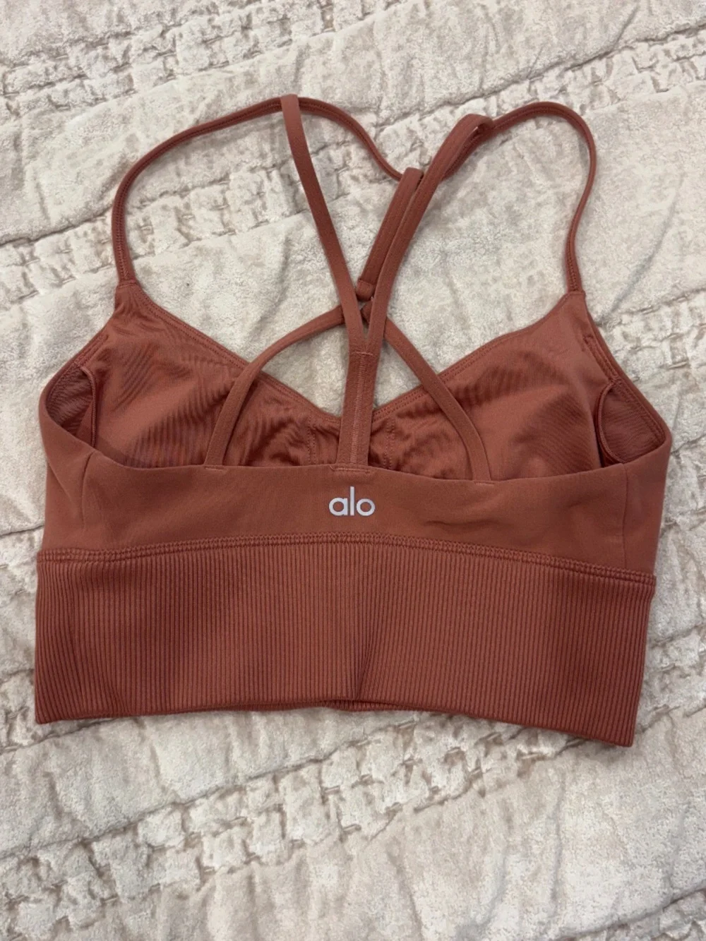 ALO Yoga Alosoft Lavish Bra - Soft Terracotta